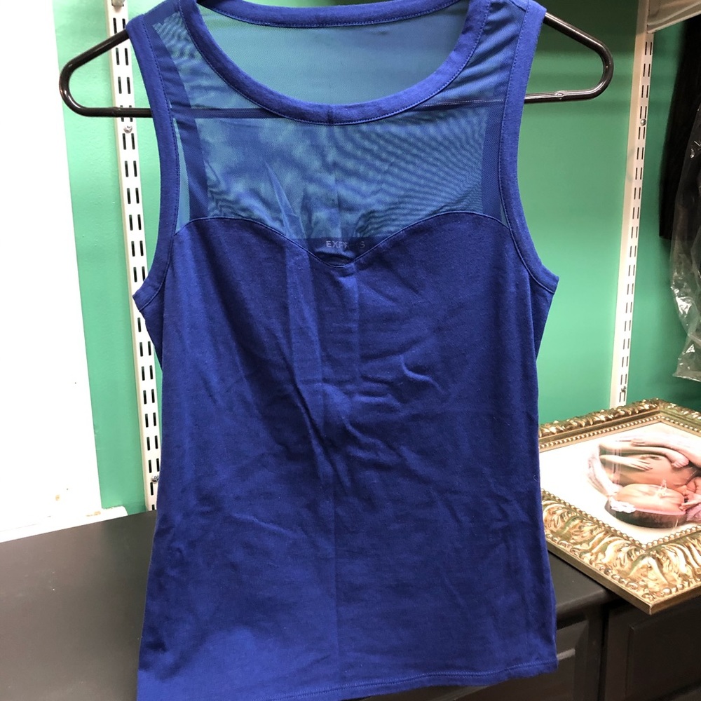 NWT bright blue Express tank top